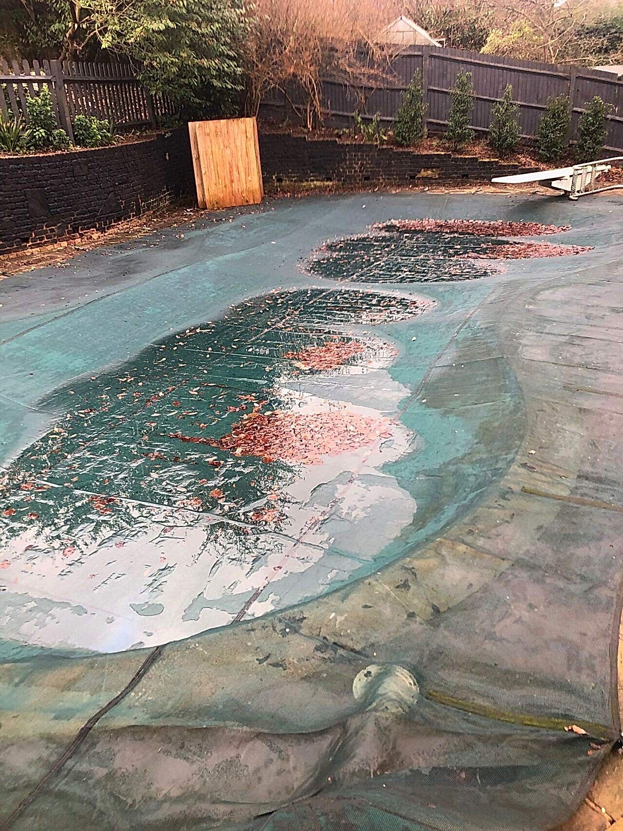 Renovation of an irregularly shaped residential swimming pool originally constructed in the 1970s