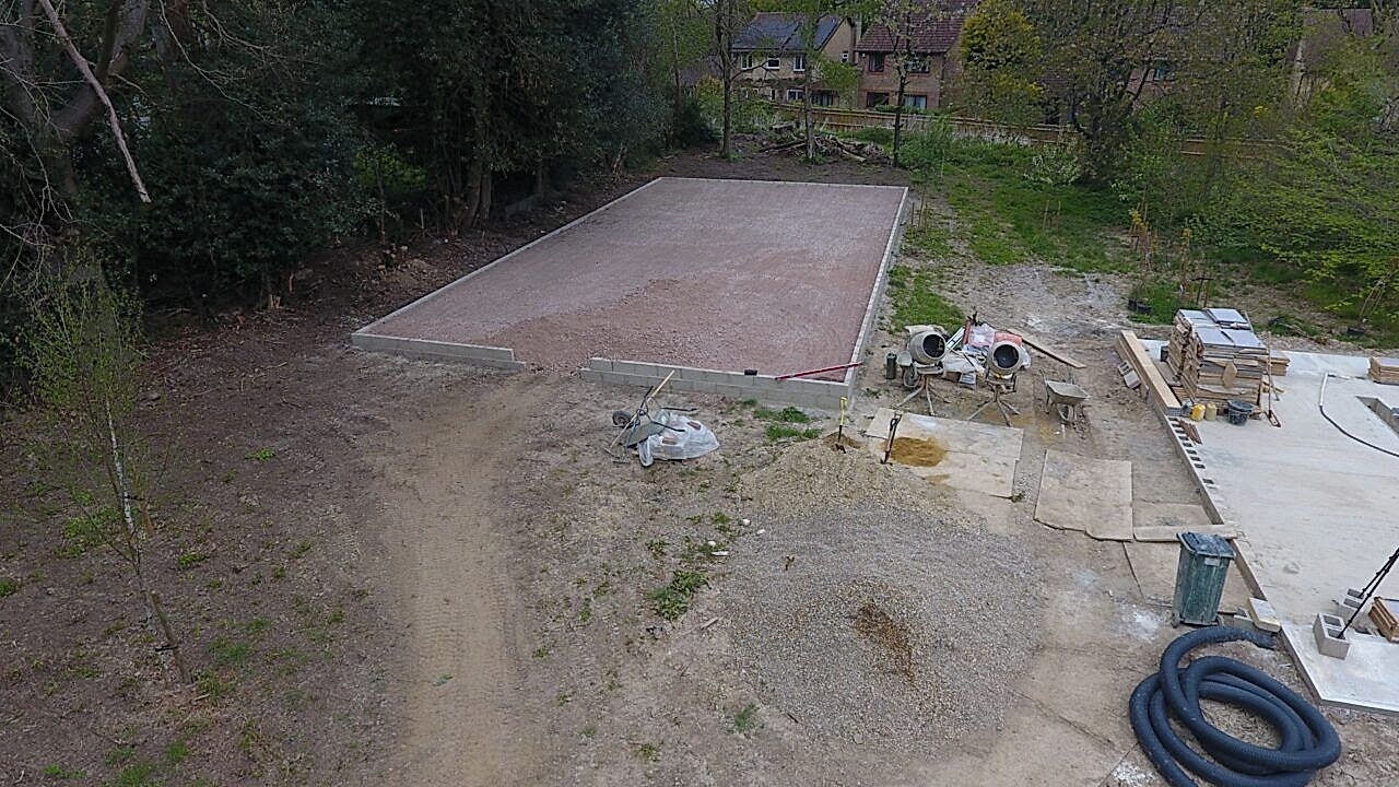 Outdoor Sport Surface area preparation by UK Swimming Pools