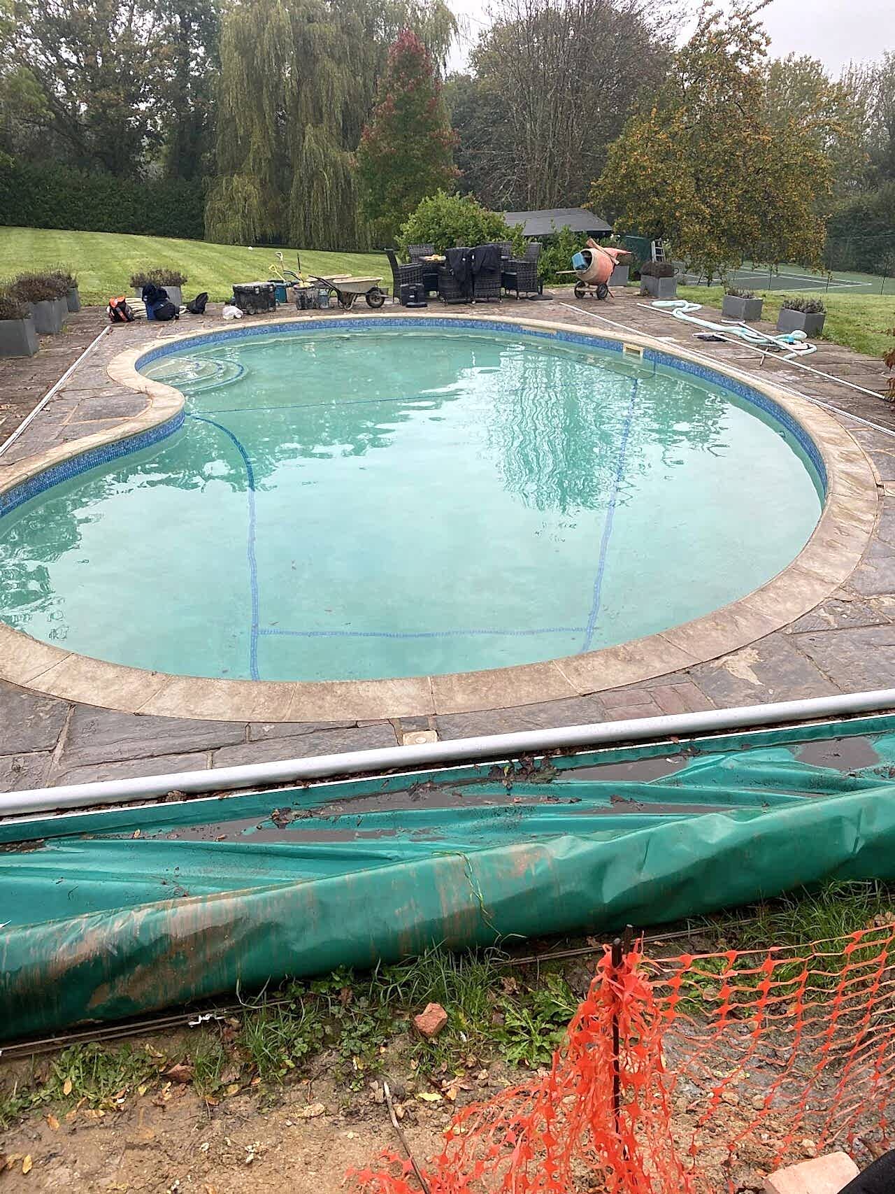 The outdated, irregularly shaped pool proved too costly to operate and maintain