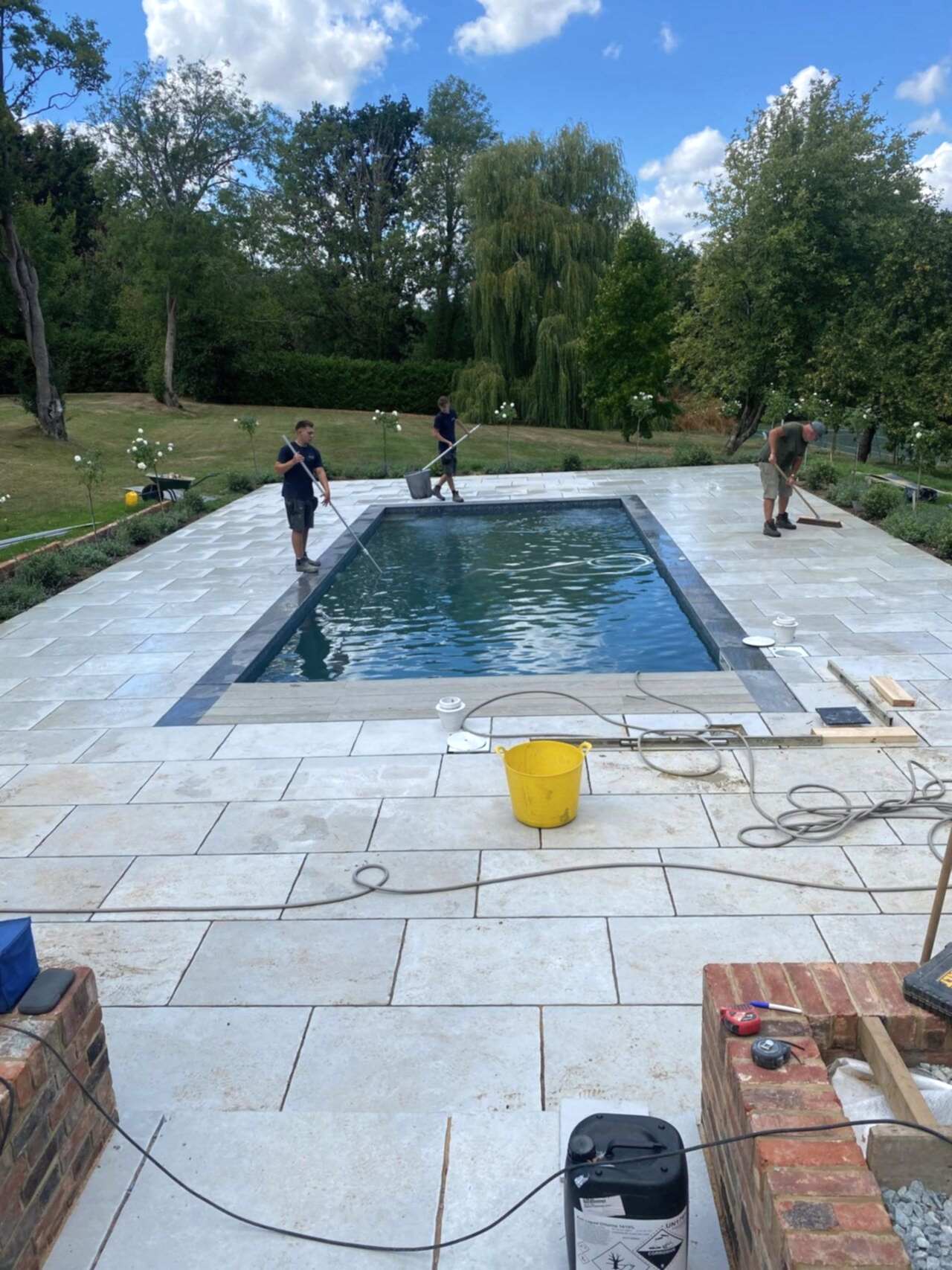 The team of UKSP was also creating a cohesive and inviting outdoor living space