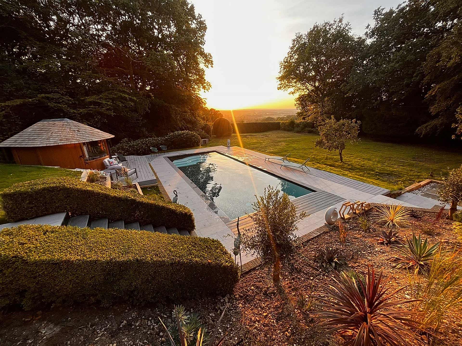 A stunning, fully landscaped swimming pool refurbishment for our clients to enjoy for years to come