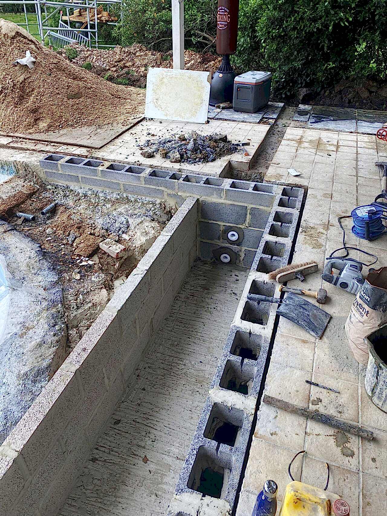 Our renovation included a full overhaul of the pool’s filtration system