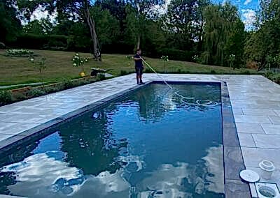 Irregular Shape Pool into a Sleek Modern Design