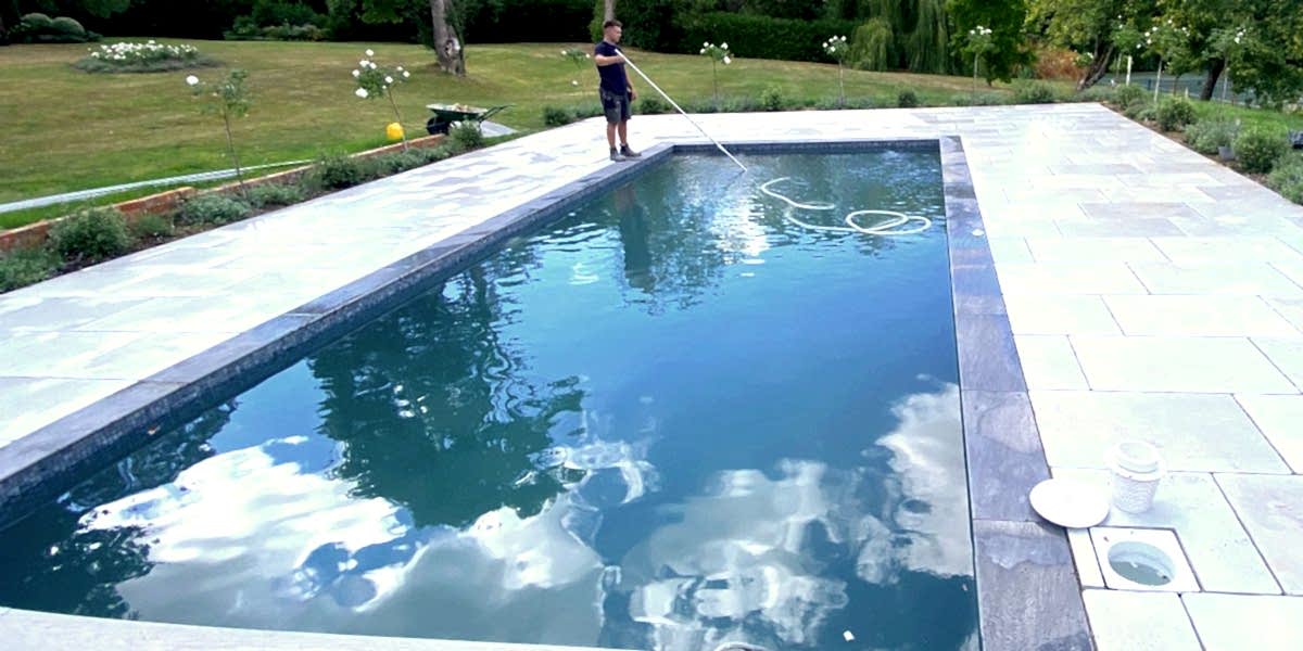 Concrete Reshaped swimming pool